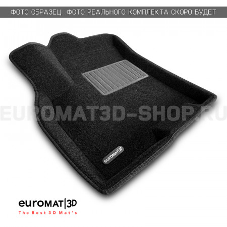Текстильные 3D коврики Euromat3D Business в салон для SsangYong Actyon (2010-) № EMC3D-004601