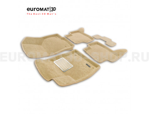 Текстильные 3D коврики Euromat3D Lux в салон для Audi A3 (2014-) № EM3D-004507T Бежевые Текстильные 3D коврики Euromat3D Lux в салон для Audi A3 (2014-) № EM3D-004507T Бежевые