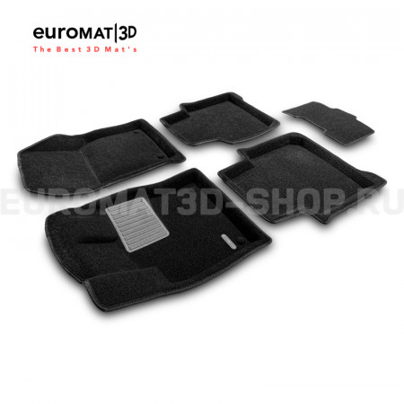 Текстильные 3D коврики Euromat3D Business в салон для Volkswagen Arteon (2017-) № EMC3D-005411