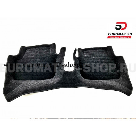 Текстильные 5D коврики с высоким бортом Euromat3D в салон для Skoda Octavia A7 (2013-2020) № EM5D-004507