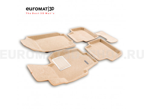Текстильные 3D коврики Euromat3D Business в салон для Honda Accord (2002-2007) № EMC3D-002605T Бежевые Текстильные 3D коврики Euromat3D Business в салон для Honda Accord (2002-2007) № EMC3D-002605T Бежевые