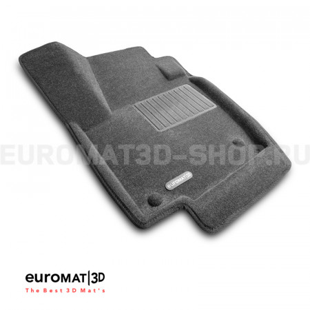 Текстильные 3D коврики Euromat3D Business в салон для Skoda Rapid (2014-2019) № EMC3D-004508G Серые