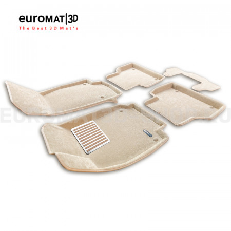 Текстильные 3D коврики Euromat3D Lux в салон для Audi A7 (2019-) № EM3D-001111T Бежевые Текстильные 3D коврики Euromat3D Lux в салон для Audi A7 (2019-) № EM3D-001111T Бежевые