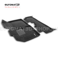 Текстильные 3D коврики Euromat3D Business в салон для BYD Seagull (2023-) № EMC3D-001256